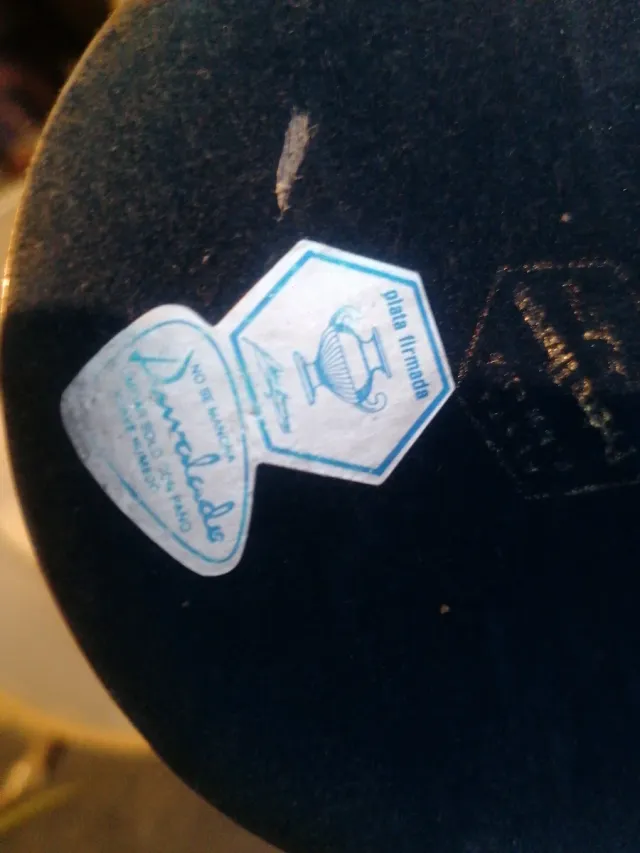 Juego 2 Lámparas Noche Base bañada en plata