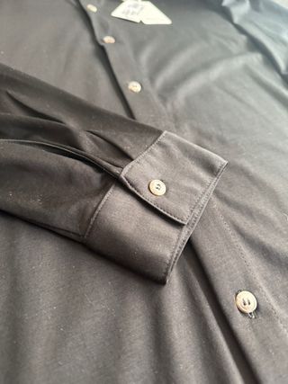 Camisa Exibit Negra Made in Italy