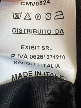 Camisa Exibit Negra Made in Italy