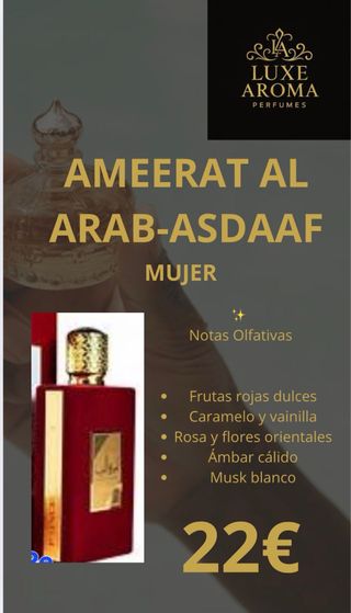 Luxe Aroma Ameerat Al Arab Asdaaf Mujer