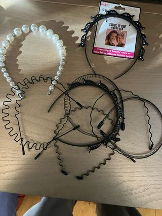 Diadema de perlas y plata