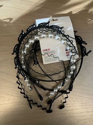 Diadema de perlas y plata
