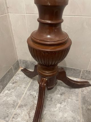 Mesa ovalada de madera 1,70m