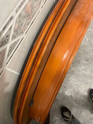 Mesa ovalada de madera 1,70m