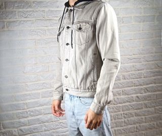 Cazadora Vaquera Silsilk Gris Claro Hombre