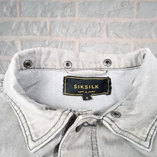 Cazadora Vaquera Silsilk Gris Claro Hombre