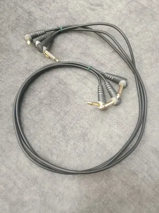 3 Cables Acodados Klotz 90cm