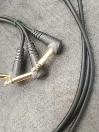 3 Cables Acodados Klotz 90cm