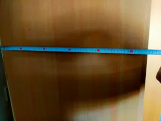 Armario 3 puertas + 3 cajones madera