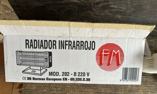 Radiador calentador Infrarrojo Eléctrico