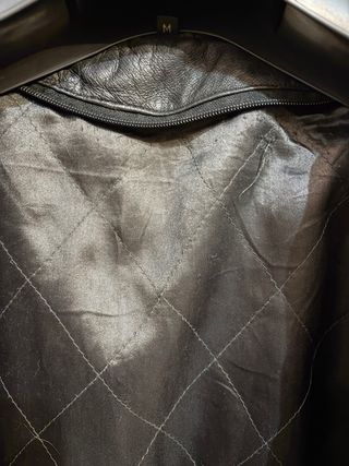 Giubbotto donna vera pelle  con cappuccio vintage