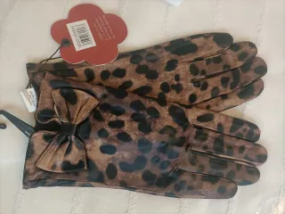 Bolso-Mochila Elisa Blanco y Marrón, regalo guante