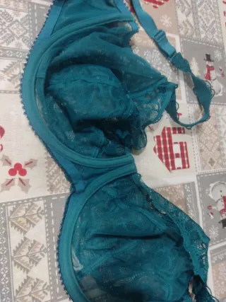 Sujetador Maison Lejaby 95G Encaje Teal