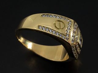 alianza oro 18k con circonita t. 25 (20,7 mm)
