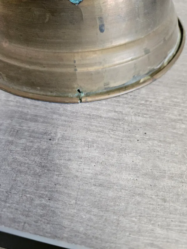 Carbonera in rame e porcellana