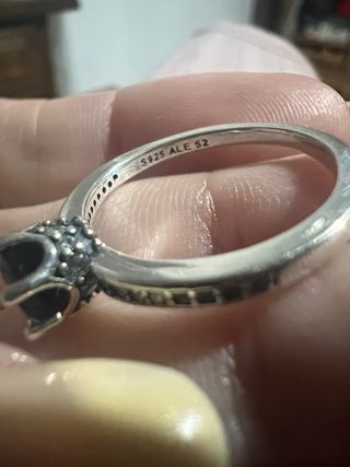 Anillo Plata Talla 6 (52) con Zafiro Azul