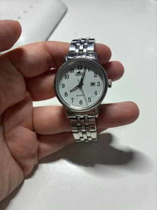 Reloj Lotus Plata y Blanco