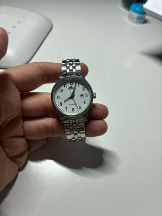 Reloj Lotus Plata y Blanco