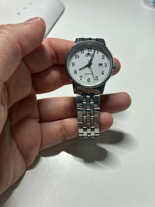 Reloj Lotus Plata y Blanco