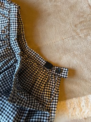 Falda niña cuadros plisada