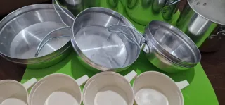 Set campeggio vintage, nuovo in confezione