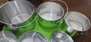 Set campeggio vintage, nuovo in confezione