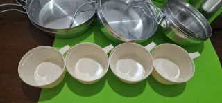 Set campeggio vintage, nuovo in confezione