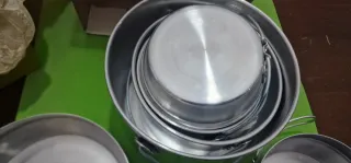 Set campeggio vintage, nuovo in confezione