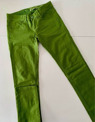 Pantalón Stradivarius verde Talla 34