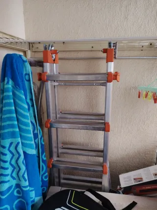 Escalera aluminio 6m