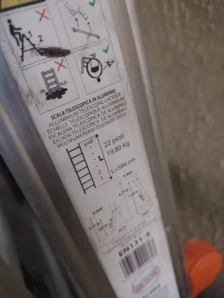 Escalera aluminio 6m