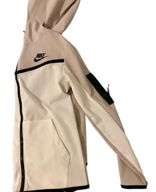Nike Tech Fleece Chaqueta Beige Negra