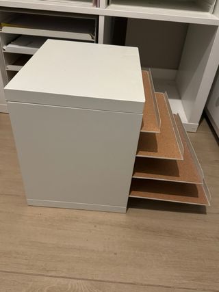 Organizadores escritorio KALLAX IKEA metal blanco