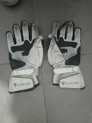 Guantes Dainese Moto Negro Blanco