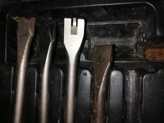 Pistola de corte neumática con cinceles