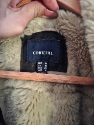 Chaqueta de cuero forrada