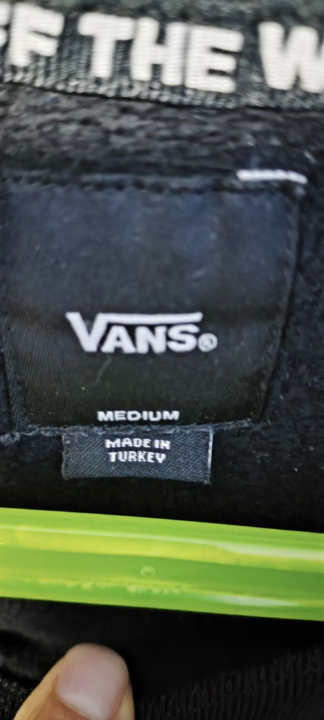 Sudadera Vans Off The Wall Negra 10-12