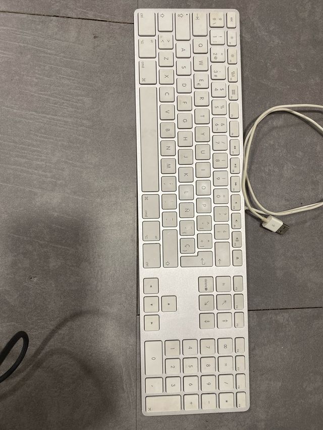 Teclado Apple iMac Plata/Blanco