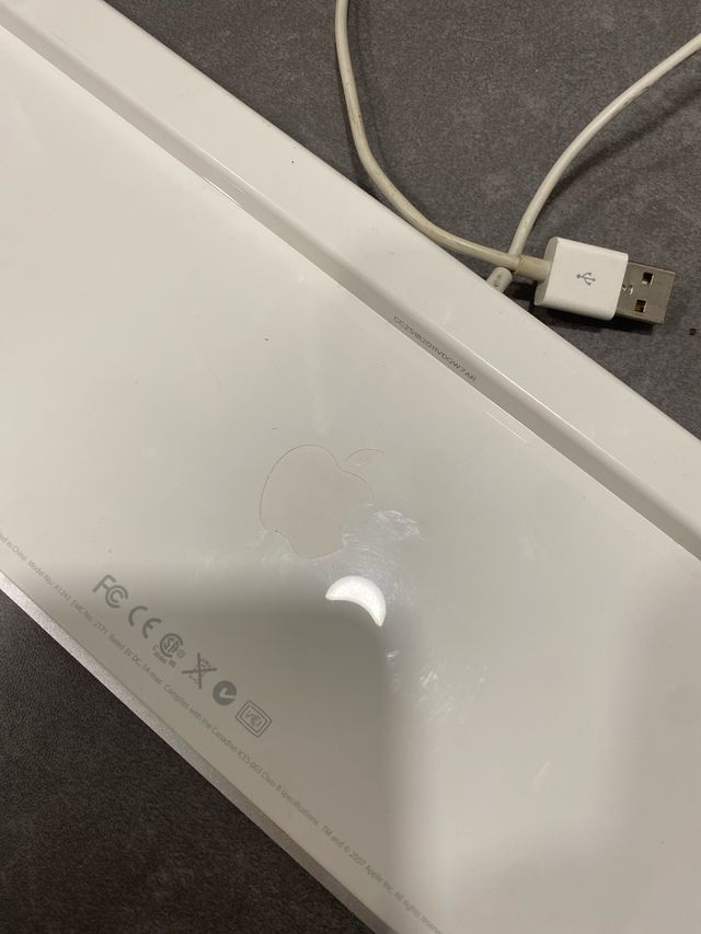 Teclado Apple iMac Plata/Blanco