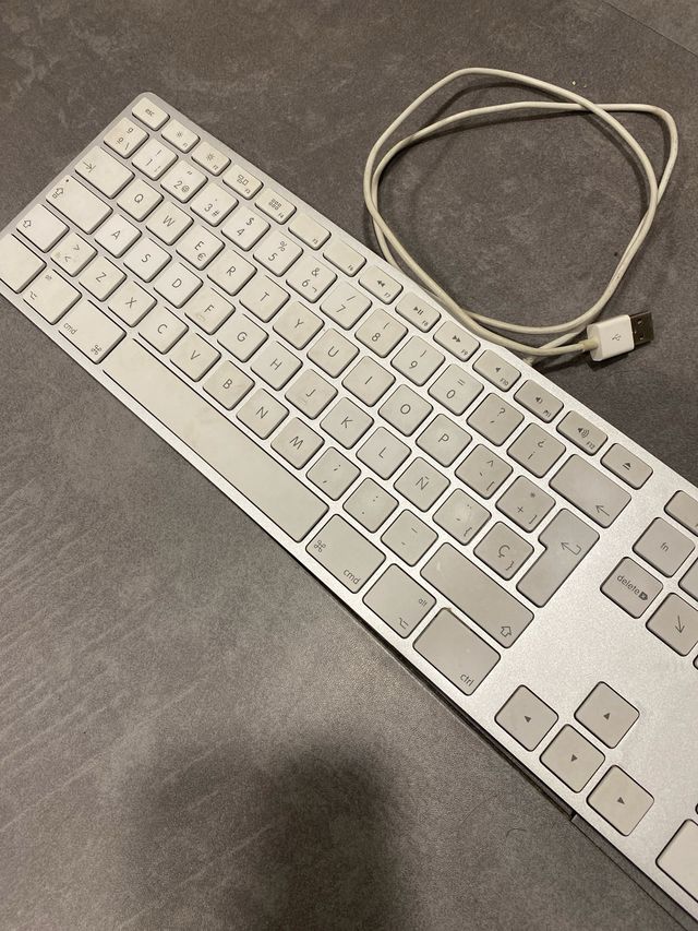 Teclado Apple iMac Plata/Blanco