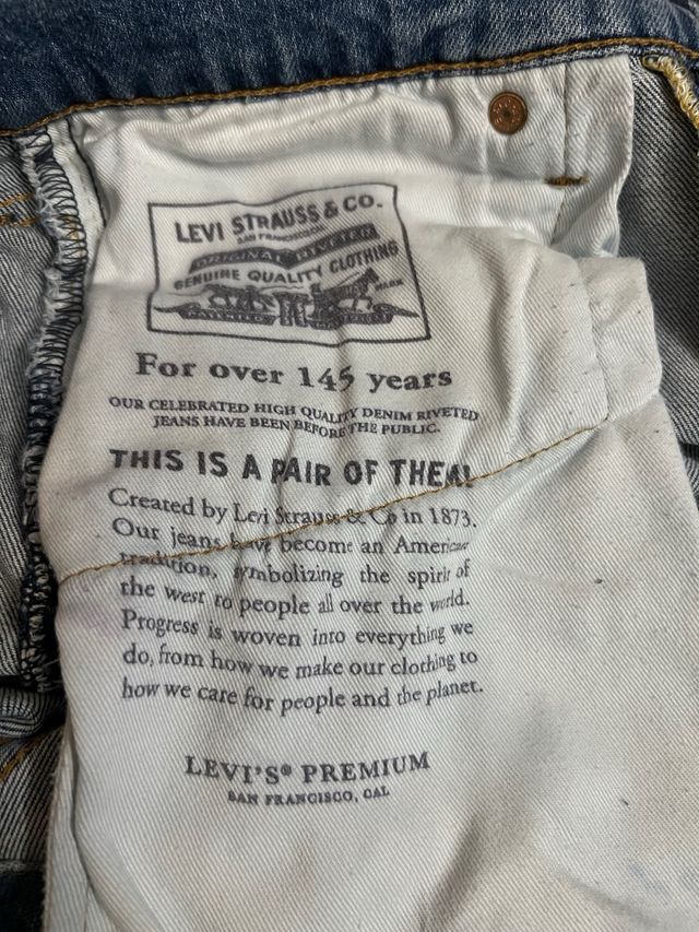 Vaqueros Levi's Strauss Hombre Azules Rotos