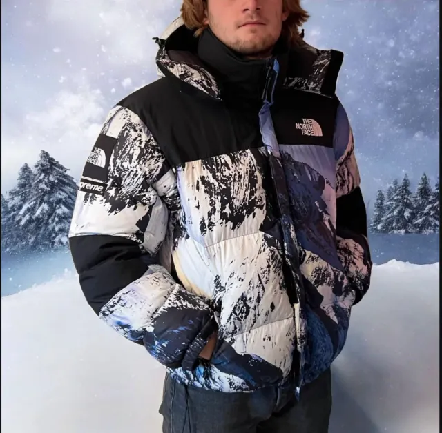 Abrigo The North Face x Supreme original