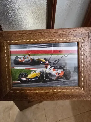 Foto Firmada Giancarlo Fisichella F1