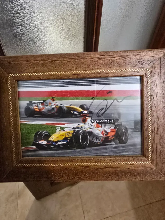 Foto Firmada Giancarlo Fisichella F1