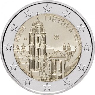 2 EUROS CONMEMORATIVOS LITUANIA 2017 Vilnius