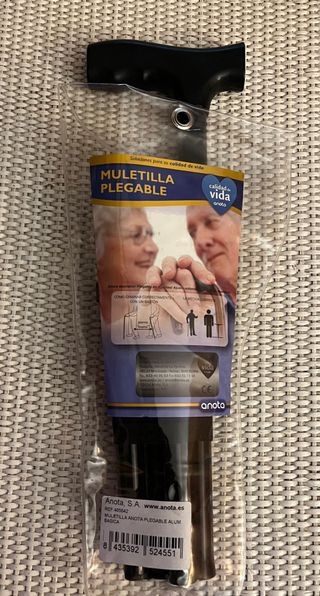 Bastón de apoyo plegable para mayores como nuevo