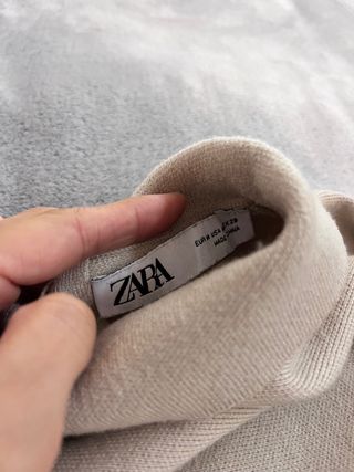 Vestido Zara Beige Talla M