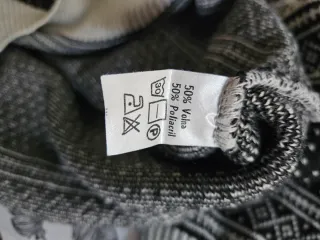 Maglione vintage Cupina nero e grigio