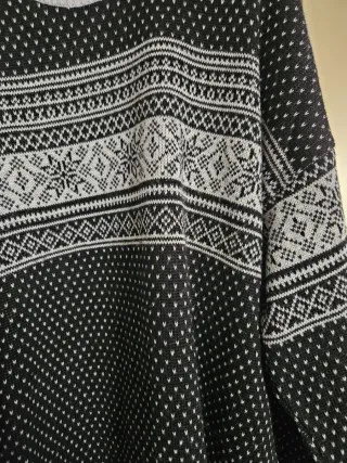Maglione vintage Cupina nero e grigio