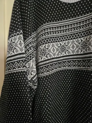 Maglione vintage Cupina nero e grigio